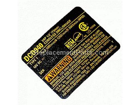 10187537-1-M-DeWALT-N037635-Nameplate