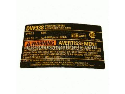 10187596-1-M-DeWALT-N041648-Nameplate