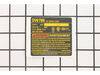 Nameplate – Part Number: N114925