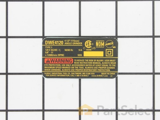 10188794-1-M-DeWALT-N157451-Nameplate
