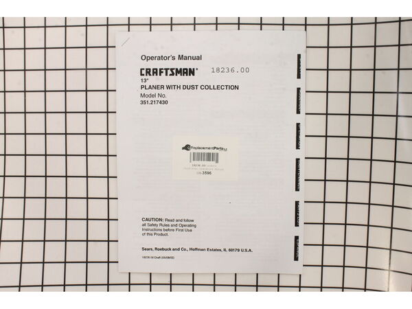 10200701-1-M-Craftsman-18236.00-Operators Manual