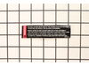 Label – Part Number: 27680.00