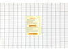 Label, Warning – Part Number: 644724000