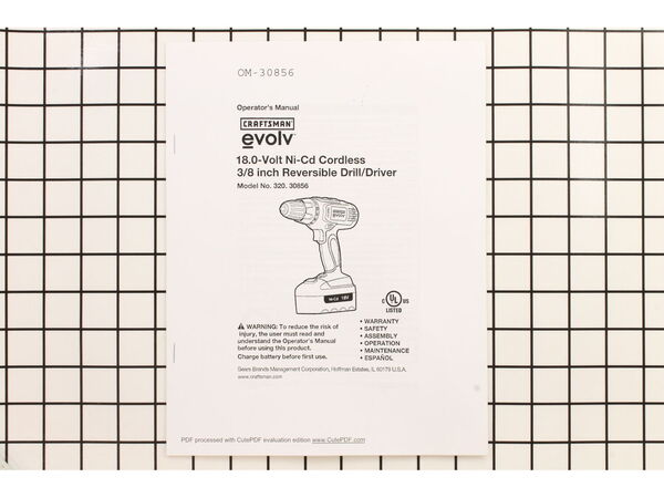 10236161-1-M-Craftsman-OM-30856-Owners Manual