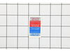 Receptacle Decal – Part Number: 5232B4671
