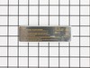 Name Plate – Part Number: N162315
