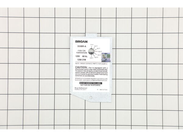 10281211-1-M-Broan-S990722491-Wiring Box Cover W Label 355Br