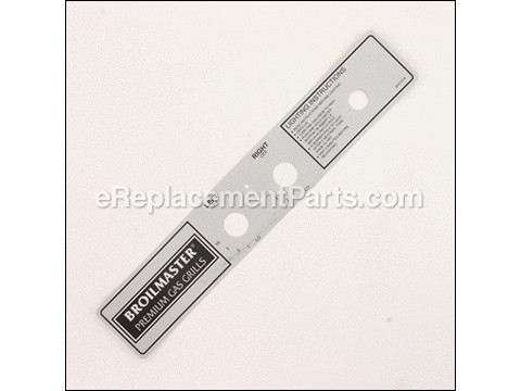 10283873-1-M-Broilmaster-B101518-Control Panel Label