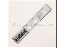Control Panel Label – Part Number: B101518