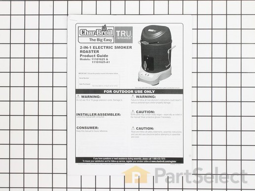 10291404-1-M-Char-Broil-42804470-Big Easy Recipe/ Usage Guide/
