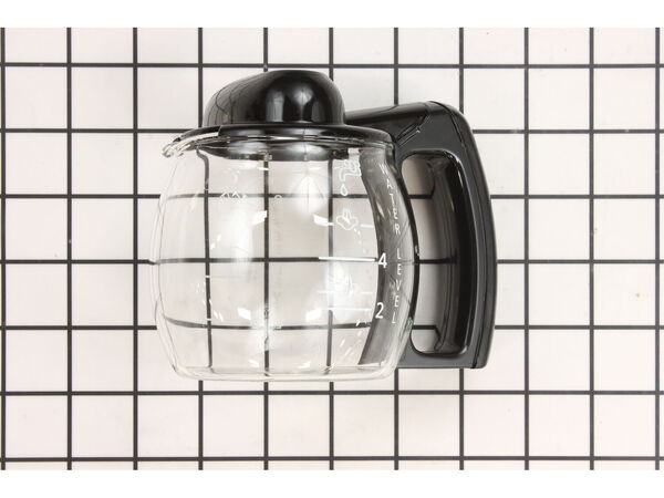 10313246-1-M-DeLonghi-7332183800-4 Cup Glass Carafe (Black)