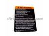 Warning Decal – Part Number: 406007520002