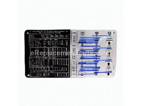 10332413-1-M-Delta-N039330-Label - Belt Speed Chart