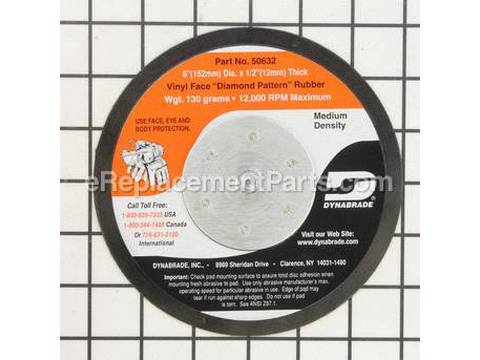 10337940-1-M-Dynabrade-50632-1/2" Rubber Pad