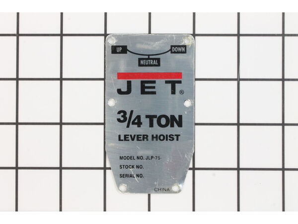 10389072-1-M-Jet-JLP75-29-Name Plate