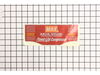 Name Label – Part Number: AK13787