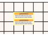 Label Main Switch – Part Number: RB10423