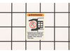 Arm Caution Label – Part Number: RB10962