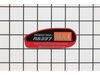 Name Label – Part Number: RB12127