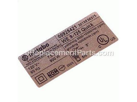 10416711-1-M-Metabo-338038550-Rating Plate