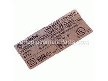 Rating Plate – Part Number: 338038550