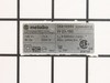 Rating Plate – Part Number: 338041810