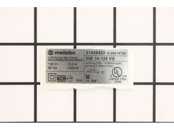 10416804-1-M-Metabo-338046350-Rating Plate