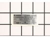 Rating Plate – Part Number: 338046350