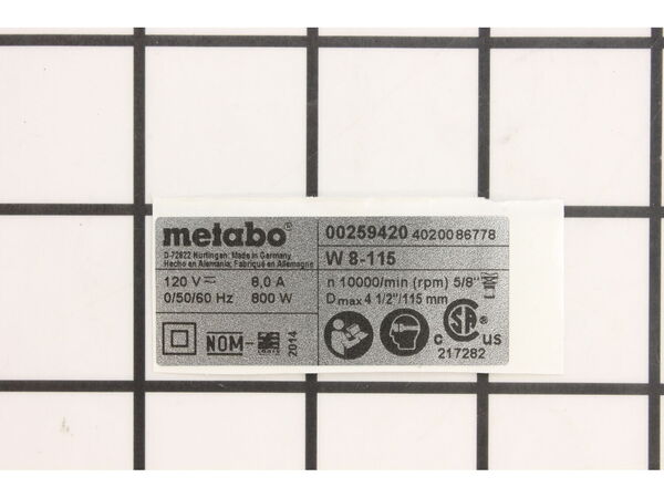 10416837-1-M-Metabo-338048930-Rating Plate