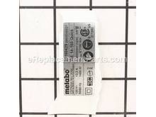 Rating Plate – Part Number: 338050100