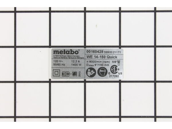 10416875-1-M-Metabo-338058150-Rating Plate
