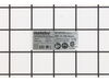 Rating Plate – Part Number: 338058150