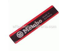 Metabo Label – Part Number: 338103240