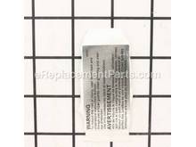 Label To Read Instructions – Part Number: 338116200