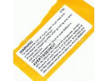 Indication Label – Part Number: 338116570