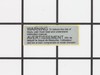 Indication Label – Part Number: 338117400