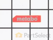 Metabo Label Left – Part Number: 338119910