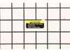 Label, Caution, Receptacle, 1 – Part Number: 154822