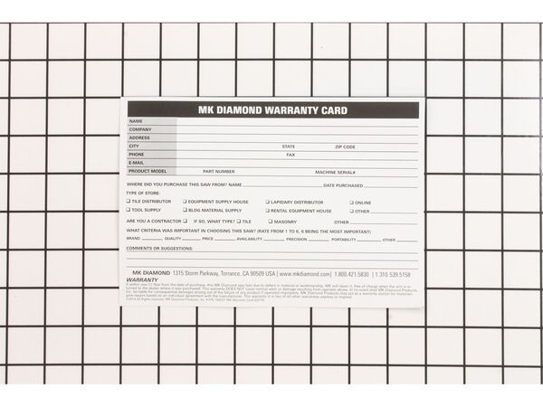 10421018-1-M-MK Diamond-155037-Warranty Card