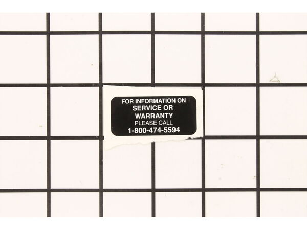 10421019-1-M-MK Diamond-155038-Label, MK Service Info. 2 1/8 X 1-13/16