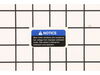 Label, Warning Most Motor..., 2 3/4 X 2 7/16 – Part Number: 155672