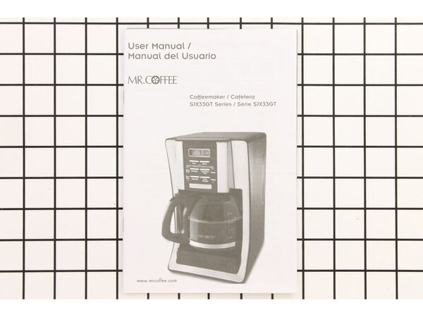 10424155-1-M-Mr Coffee-139053-000-000-Instruction Book, Sjx33Gt