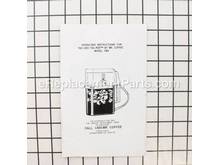 Instruction Book – Part Number: 5839