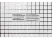 Sideburner Label – Part Number: N385-0002