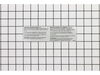 Sideburner Label – Part Number: N385-0002