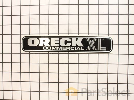 10433620-1-M-Oreck-75599-02-"Oreck Commercial" Name Plate Label