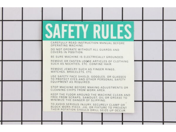 10458306-1-M-Powermatic-3330284-Safety Plate