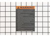 Warning Label (Shapers) – Part Number: 3408260