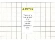 Inverter Label – Part Number: 3520B-293