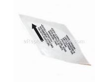 Warning Plate – Part Number: 1619X02014